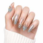 Pink Crystal Press-On Nails - View 1