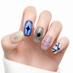Pink Galaxy Press-On Nails - View 1