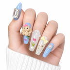 Blue Rabbit Bell Press-On Nails - View 1