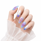 3D Embossed Almond Press-On Nails II - View 1