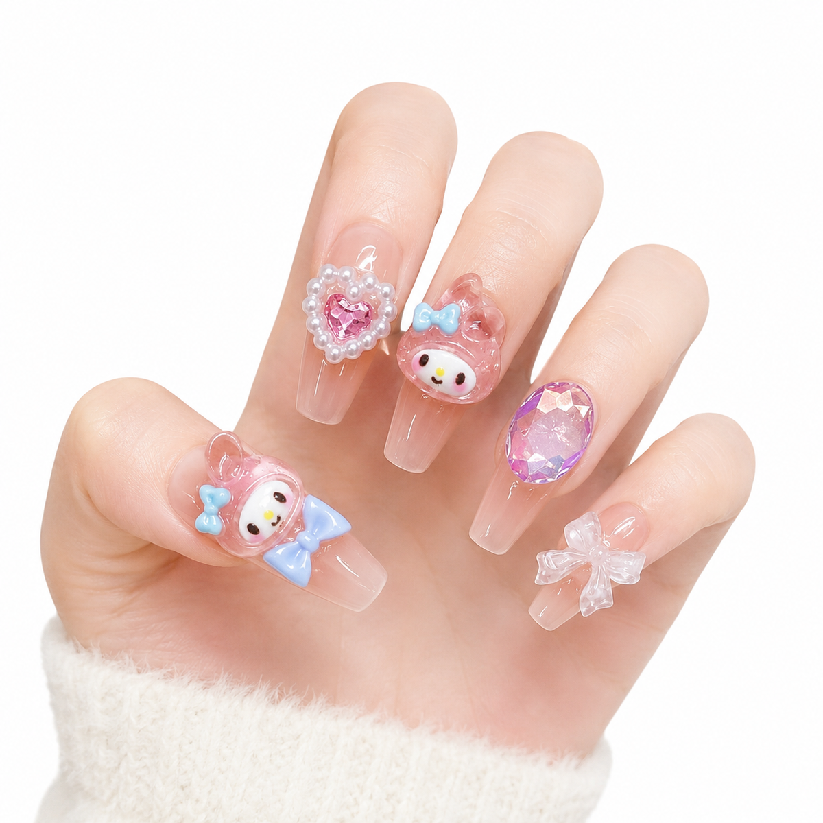 Pink Baby Cute Press-On Nails - View 1