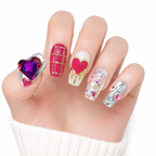 Artistic Heart Press-On Nails - View 1