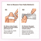 How to Measure Your Nails - Method 2