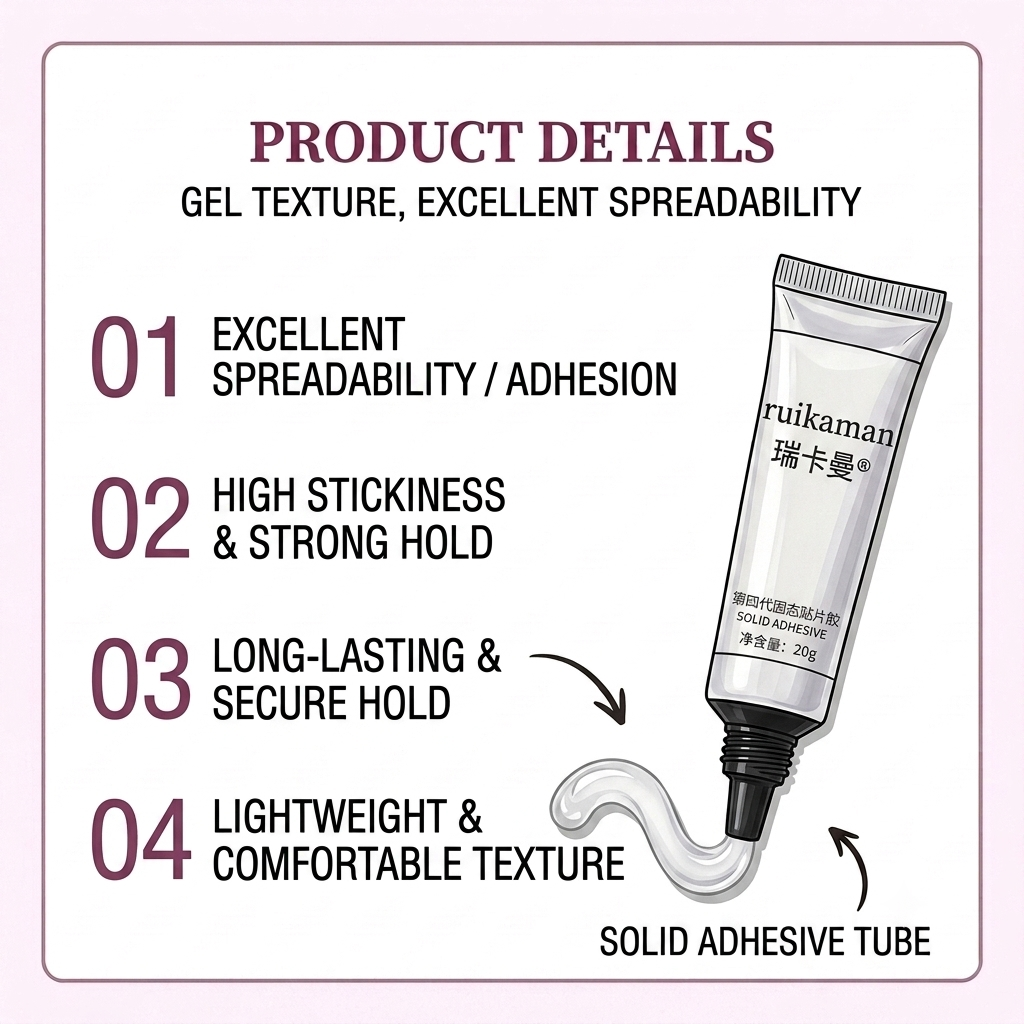 Press-On Nail Solid Glue Tool Kit - Product Details