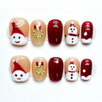 Nailsis Christmas Snowman Press-on Nail Set