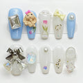 Nailsis Blue Rabbit Bell Press On Nail Set