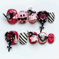 Nailsis Ghost Halloween Pink Press On Nail Set