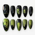 Nailsis Black Cat Neon Press On Nail Set
